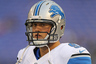 August 17, 2012; Baltimore, MD, USA; Detroit Lions quarterback Matthew Stafford (9) prior to their preseason game against the Baltimore Ravens at M&T Bank Stadium. Mandatory Credit: Mitch Stringer-US PRESSWIRE